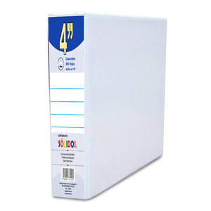 CARPETA 4 PULGADA BLANCA CARPETA 4 PULGADA BLANCA