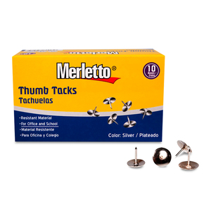 TACHUELA PLATA MERLETTO 100U TACHUELA PLATA MERLETTO 100U