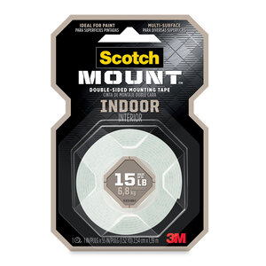 CINTA MONTAJE SCOTCH-MOUNT INTERIOR 2.54CM X 1.39M