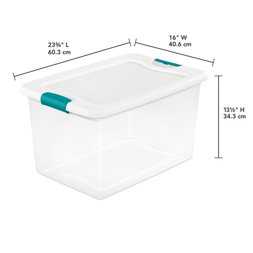 CAJA STERILITE LATCHING 61LTS CAPACIDAD 16 GALONES