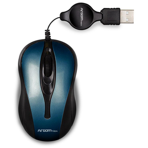 MOUSE ARGOM RETRACTIRL OPTICO AZUL ARG-MS-0008BL MOUSE ARGOM RETRACTIRL OPTICO AZUL ARG-MS-0008BL