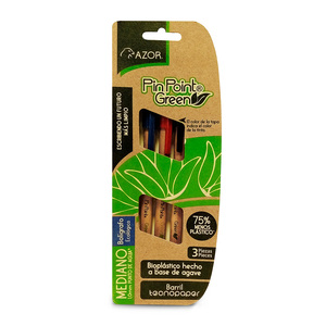 BOLIGRAFO AZOR SURTIDO 1.0MM 3U (ECOLOGICO) BOLIGRAFO AZOR SURTIDO 1.0MM 3U (ECOLOGICO)