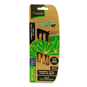 BOLIGRAFO AZOR AZUL 1.0MM 3U (ECOLOGICO) BOLIGRAFO AZOR AZUL 1.0MM 3U (ECOLOGICO)