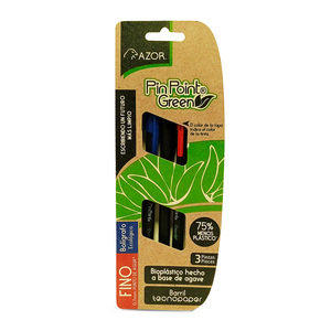 BOLIGRAFO AZOR SURTID 0.7MM 3U (ECOLOGICO) BOLIGRAFO AZOR SURTID 0.7MM 3U (ECOLOGICO)