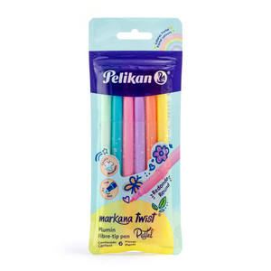 MARCADORES PELIKAN MARKANA TWIST 6U (COLORES PASTEL) MARCADORES PELIKAN MARKANA TWIST 6U (COLORES PASTEL)