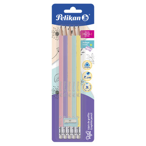 LAPIZ DE GRAFITO PELIKAN 2HB TRIANGULAR 5U (COLOR PASTEL) LAPIZ DE GRAFITO PELIKAN 2HB TRIANGULAR 5U (COLOR PASTEL)