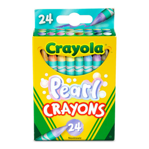 CRAYON CERA CRAYOLA APERLADO 24U