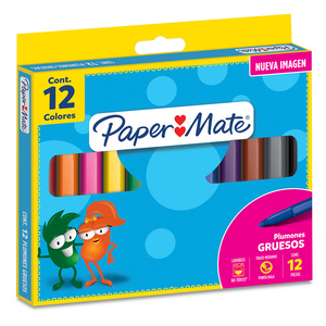 MARCADORES JUMBO PAPERMATE 12U MARCADORES JUMBO PAPERMATE 12U