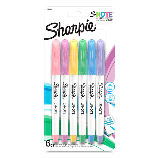 MARCADOR PERMANENTE SHARPIE S-NOTE 6U
