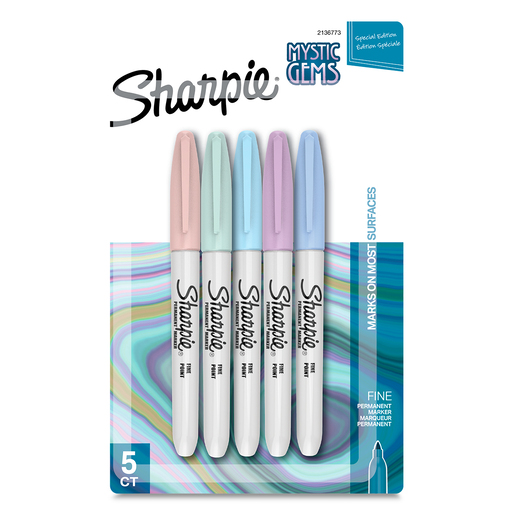 MARCADOR PERMANENTE SHARPIE FINO MYSTIC GEMS 5U