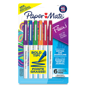 MARCADOR PAPER MATE FLAIR 6U PUNTO FINO, CON OLOR MARCADOR PAPER MATE FLAIR 6U PUNTO FINO, CON OLOR