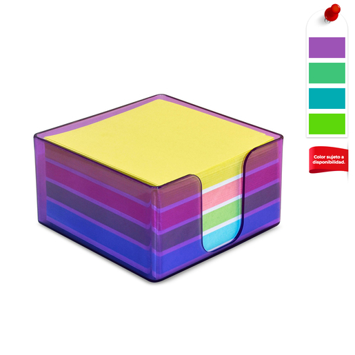 NOTAS CON DISPENSADOR STUDMARK (MEDIDA 3.33P X 3.33P, 400 HOJAS)