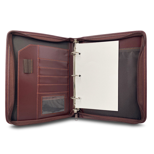 PADFOLIO VINO 3 ARILLOS CON BROCHE (TAMAÑO ESQUELA)