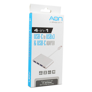 ADAPT USB C A HEMBRA USB/USB C MARCA AON ADAPT USB C A HEMBRA USB/USB C MARCA AON