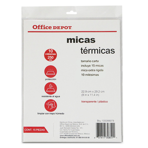 MICA OFFICE DEPOT CARTA 15U (5 MILESIMAS, SEMI