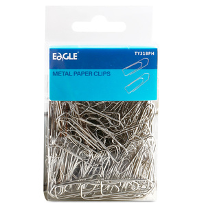 CLIP EAGLE TRIANGULAR PLATEADO 19MM 100U