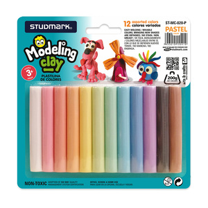 PLASTILINA STUDMARK PASTEL 12U