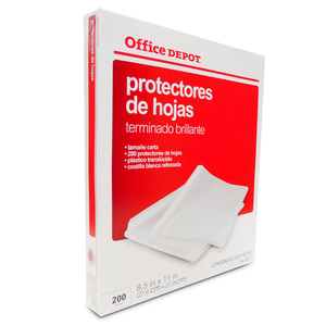 PROTECTOR DE HOJAS OFFICE DEPOT CRISTAL 200U PROTECTOR DE HOJAS OFFICE DEPOT CRISTAL 200U