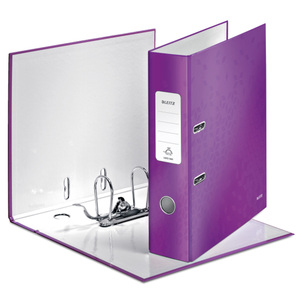 ARCHIVADOR LEITZ CARTA WOW MORADO