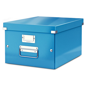 CAJA LEITZ PLEGABLE MEDIANA AZUL CAJA LEITZ PLEGABLE MEDIANA AZUL