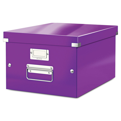 CAJA LEITZ PLEGABLE MEDIANA MORADO