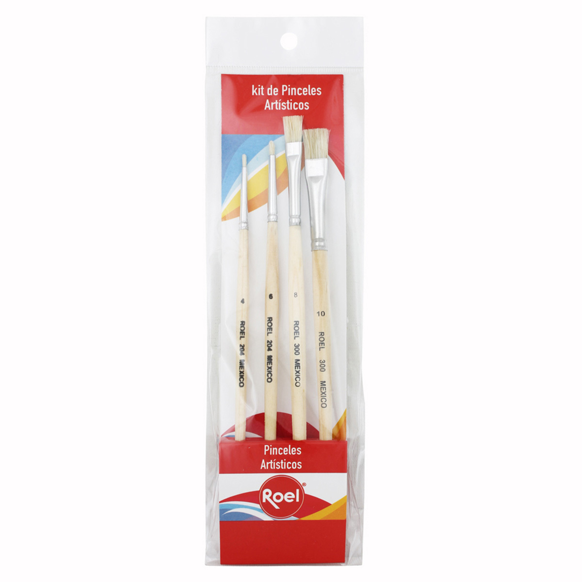 JUEGO DE PINCELES CONDOR ARTISTICOS  ATREVETE A CREAR  No.4 4U