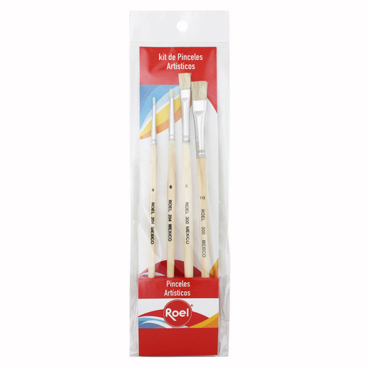 JUEGO DE PINCELES CONDOR ARTISTICOS  ATREVETE A CREAR  No.4 4U