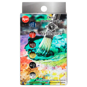 JUEGO DE TUBOS COLORES AL OLEO 16ML 6U