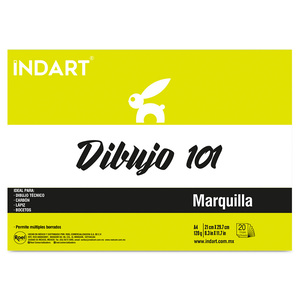 BLOCK INDART PARA DIBUJO 21X29.7cm, 20HOJAS, A4, 120GR BLOCK INDART PARA DIBUJO 21X29.7cm, 20HOJAS, A4, 120GR