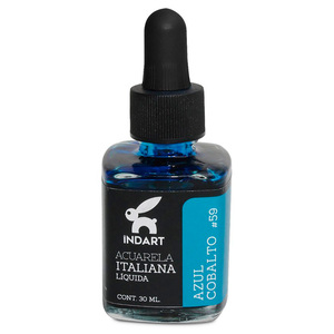 ACUARELA LIQUIDA AZUL COBALTO ITALIANA INDART BOTE  30ML ACUARELA LIQUIDA AZUL COBALTO ITALIANA INDART BOTE  30ML
