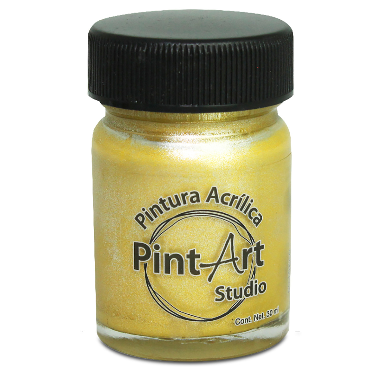 PINTURA METALICA CENTELLEANTE PINTART 837 ORO IMPERIAL 30ML