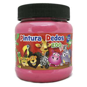 PINTURA DEDOS """ZOO ART""" ROSA 250ML