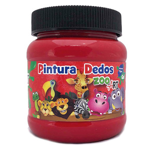 PINTURA DEDOS """ZOO ART""" ROJO 250ML