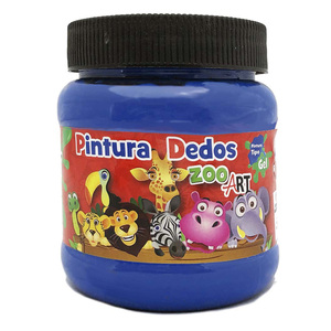 PINTURA DEDOS """ZOO ART""" AZUL 250ML