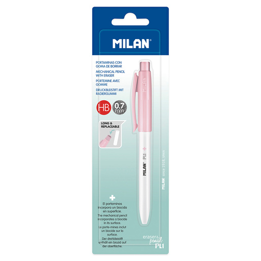 PORTAMINAS MILAN P1 ROSA  MINA 0.7MM