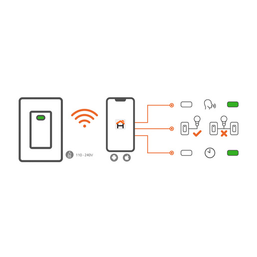 INTERRUPTOR NEXXT INTELIGENTE SENCILLO NHE-S100