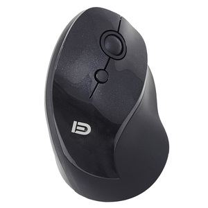 MOUSE ERGONOMICO WIRELESS, 6 BOTONES COLOR NEGRO