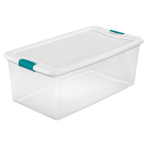 CAJA PLASTICA 100 LITROS TAPA BLANCA STERILITE CAJA PLASTICA 100 LITROS TAPA BLANCA STERILITE