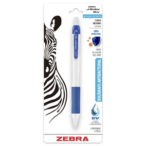 BOLIGRAFO RETRACTIL ZEBRA J-ROLLER RLV 1.00MM AZUL