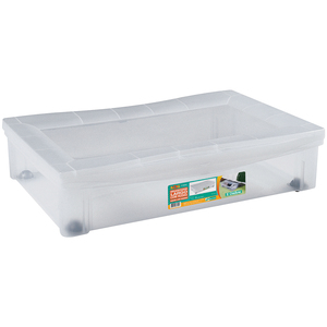 CAJA PLAST. BAJO CAMA C/RUEDAS 29LTS. CAJA PLAST. BAJO CAMA C/RUEDAS 29LTS.