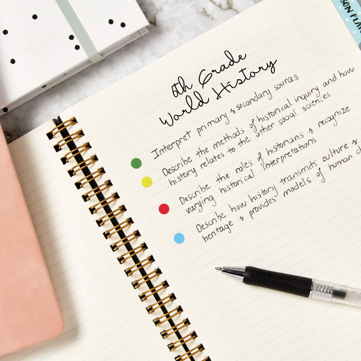 ETIQUETA REDONDA VARIOS COLORES 0.6 CM PAQ 768