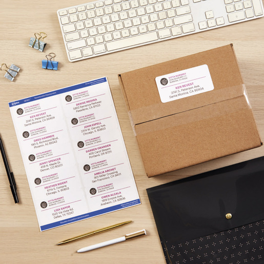 ETIQUETA BLANCA REPOSICIONABLE 5.1 X 10.2 CM INKJET PAQ 250