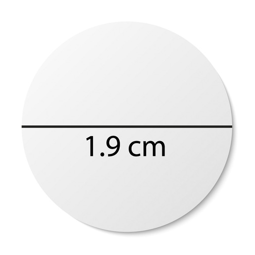 ETIQUETA MULTIUSO REMOVIBLE BLANCA 1.9 CM PAQ 1008