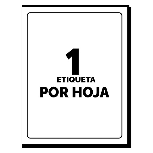 ETIQUETA RECT 4x6  BLANCO C/32