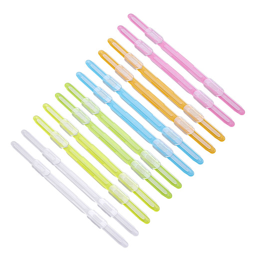 GANCHOS PARA FOLDER MATERIAL PP  8CM 12U