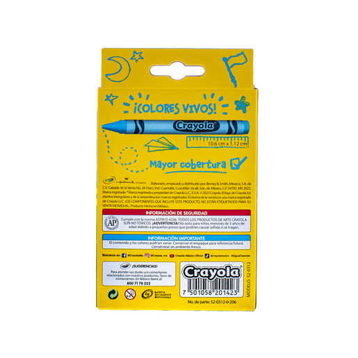 CRAYONES JUMBO CRAYOLA CAJA C/12