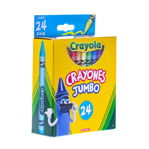 CRAYONES CRAYOLA JUMBO CAJA 24U