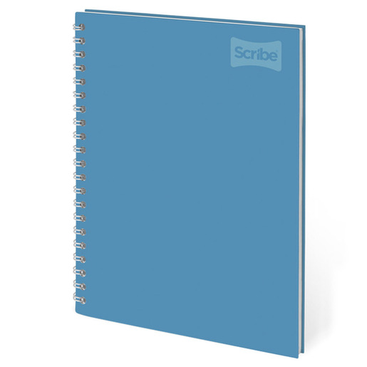 CUADERNO ESPIRAL RAYA SCRIBE  (POLYCOVER, 100H)
