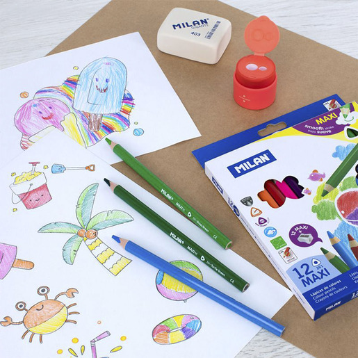 LAPICES DE COLOR MILAN TRIANGULARES 12U