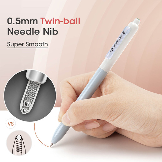 BOLIGRAFO GEL SILENCIOSO 0.5MM NEGRO WRITECH